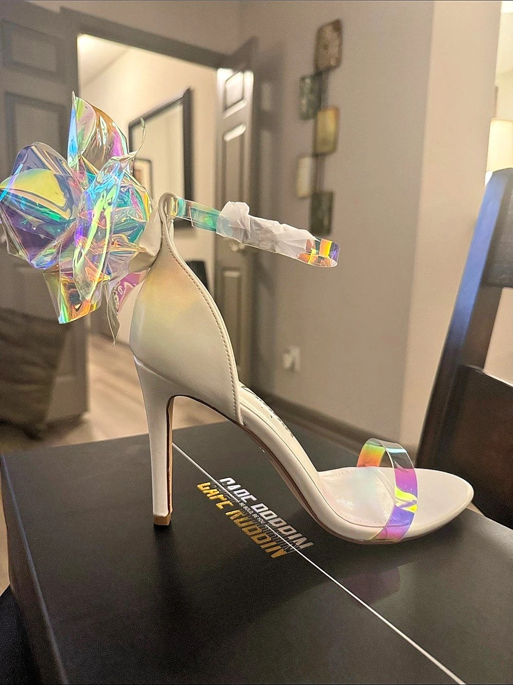 🔥Cape Robbin "Kath" Iridescent Flower Stiletto Heels.